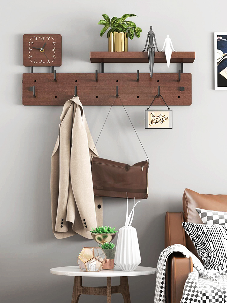 Hanger wall hanging wall-mounted clothes hanger home into the door wall off the wall cloak hanger hanging bag