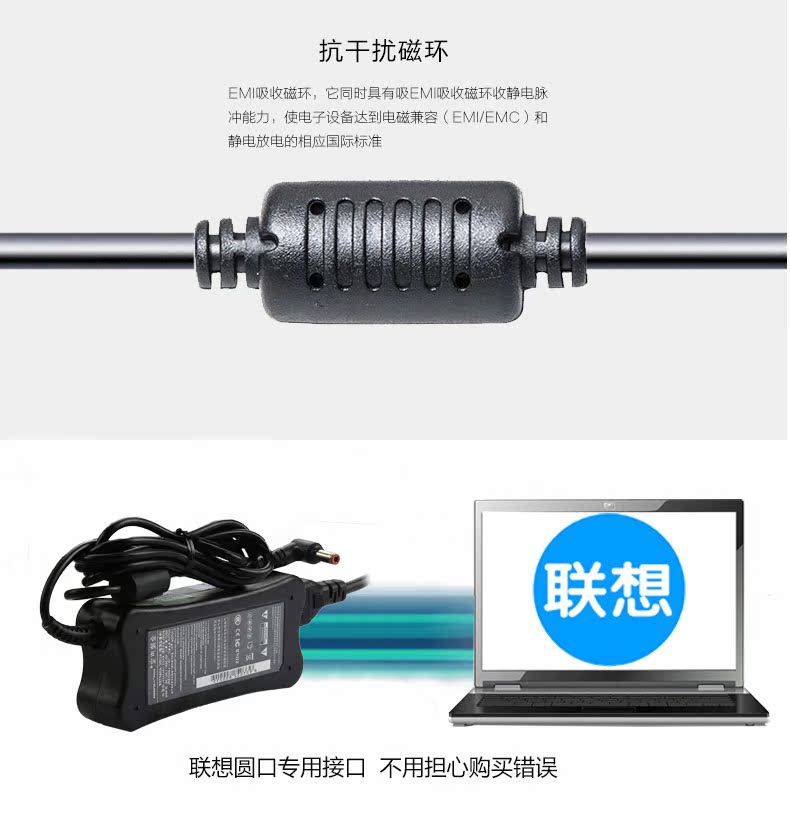 Lenovo Y330 sạc máy tính xách tay máy tính xách tay dây điện adapter sạc 19V 3.42A Laptop - Phụ kiện máy tính xách tay miếng dán máy tính casio 580
