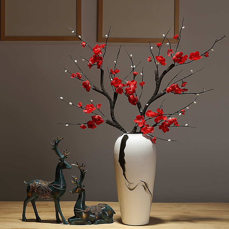 Ceramic vase decoration decoration handicraft furnishing articles study floral dried flowers, flower arrangement, creative sitting room porch suit