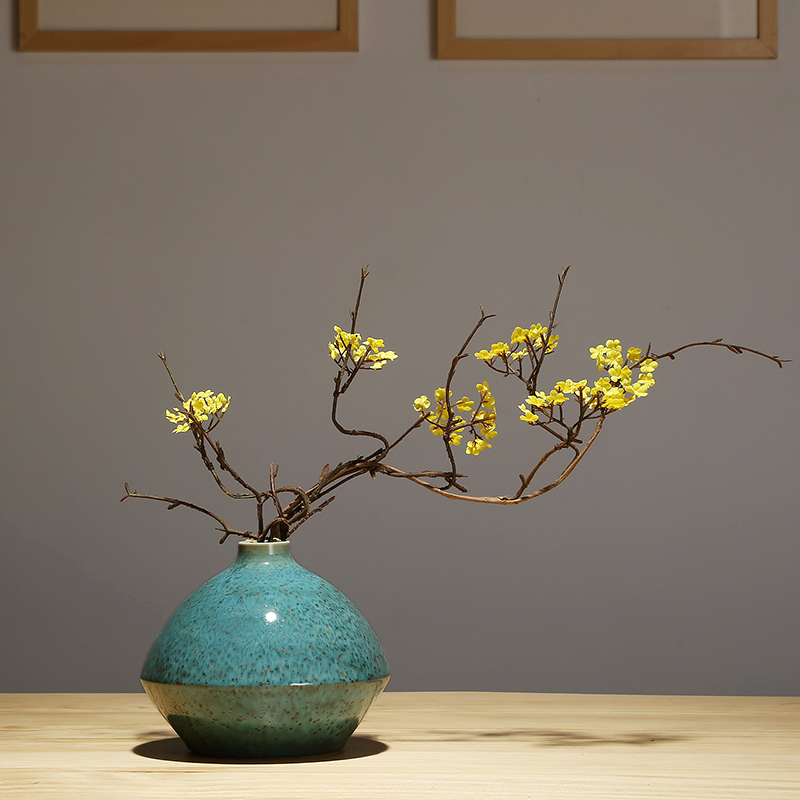 Insert ceramic vase dried flowers zen decorations of jingdezhen ceramic vase vase furnishing articles of TV bar face sitting room