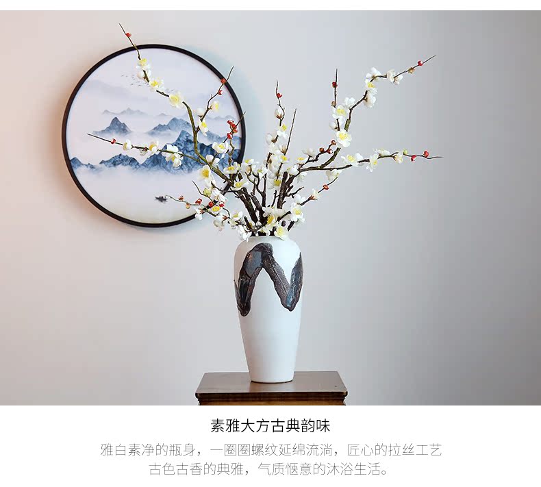 Jingdezhen ceramic vases, I and contracted sitting room light key-2 luxury furnishing articles furnishing articles dried flower adornment TV ark, study the porcelain