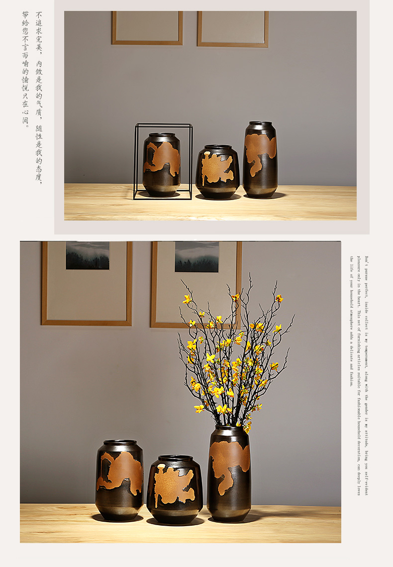 Jingdezhen ceramics vases, I and contracted the new Chinese style home furnishing articles adornment of the sitting room porch dry flower arranging flowers