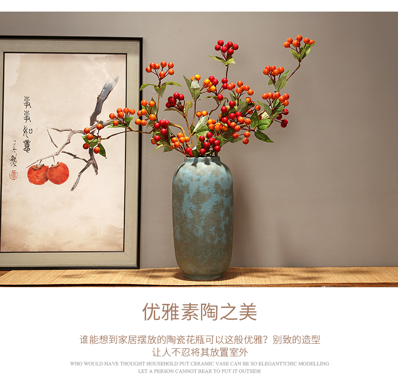 Jingdezhen ceramics dried flower vase TV cabinet modern creative home furnishing articles, the sitting room porch decoration decoration