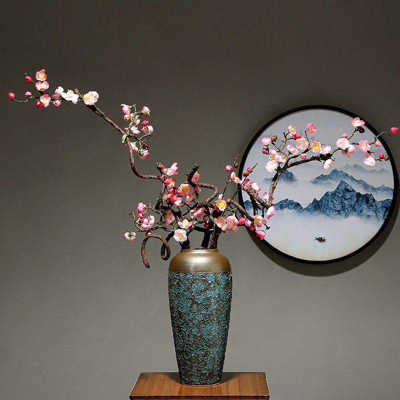 Light European - style key-2 luxury ceramic vase simulation study modern table dry flower arranging flowers is placed to the sitting room porch home decoration