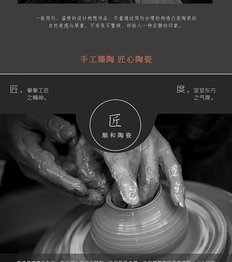 Jingdezhen ceramics vases, I and contracted style of the sitting room porch place to live in the dried flower crafts