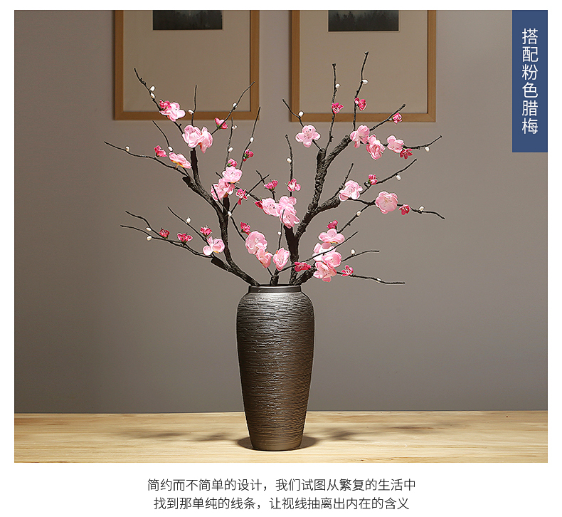 Jingdezhen ceramic vases, I and contracted Europe type creative living room table dry flower arranging flowers adornment furnishing articles suit