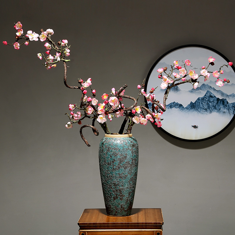 Light ceramic vase European key-2 luxury household table dry flower arranging flowers decorate the sitting room porcelain porcelain crafts