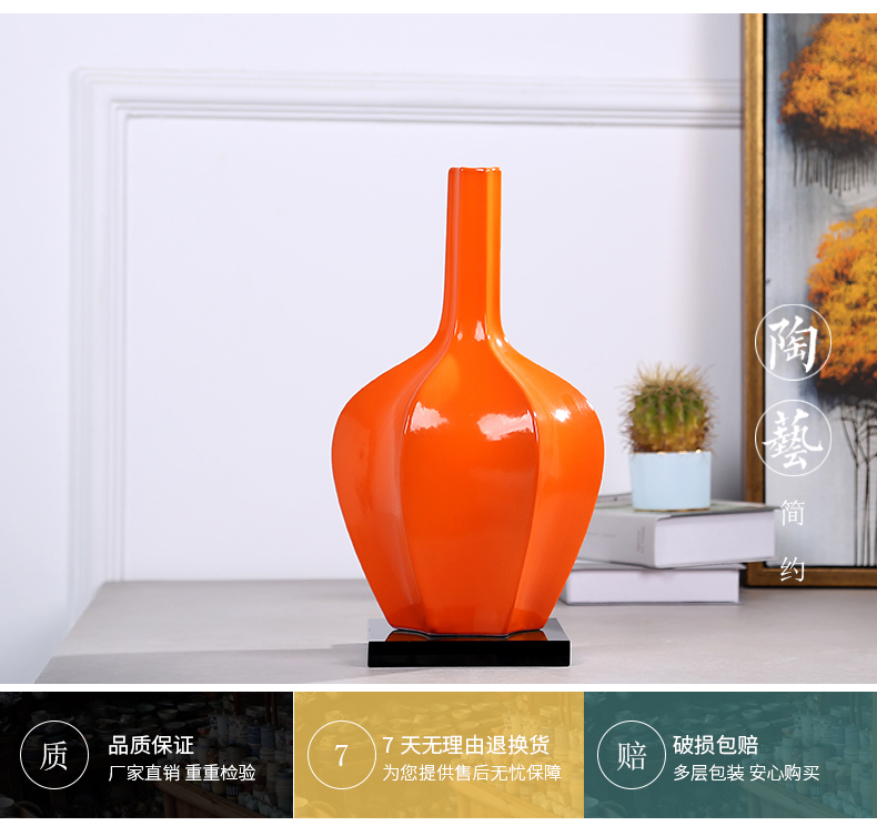 Modern European ceramic vases, the sitting room porch flower arranging flower implement Nordic light key-2 luxury home furnishing articles table