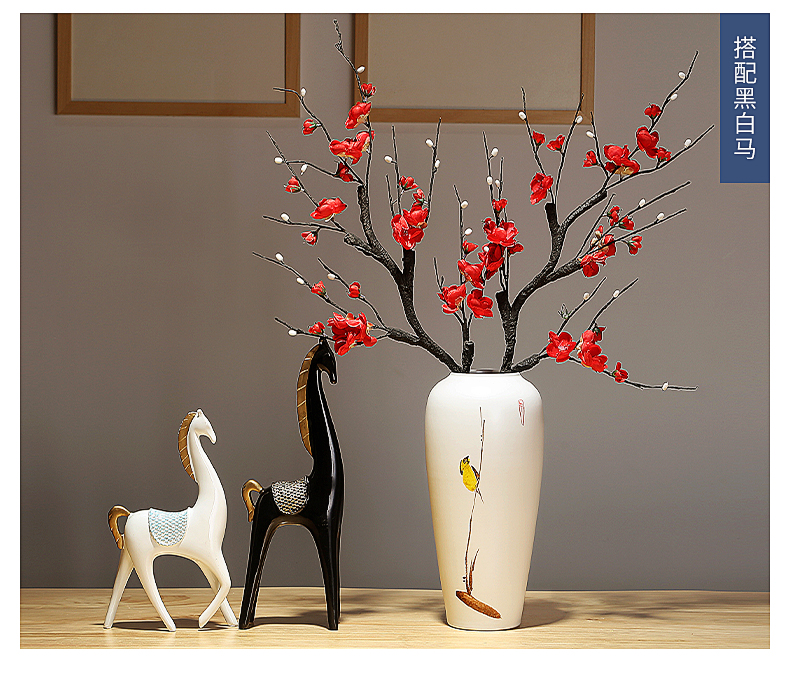 Ceramic vase household furnishing articles contracted the new Chinese style originality desktop sitting room porch flower arranging flower decorations