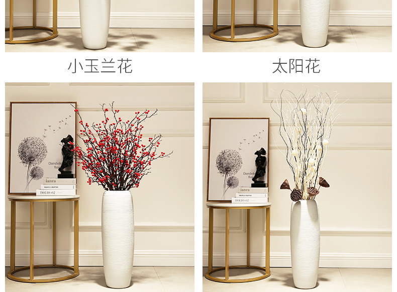 Study of new Chinese zen household ceramics decoration the sitting room porch European large ground vase furnishing articles