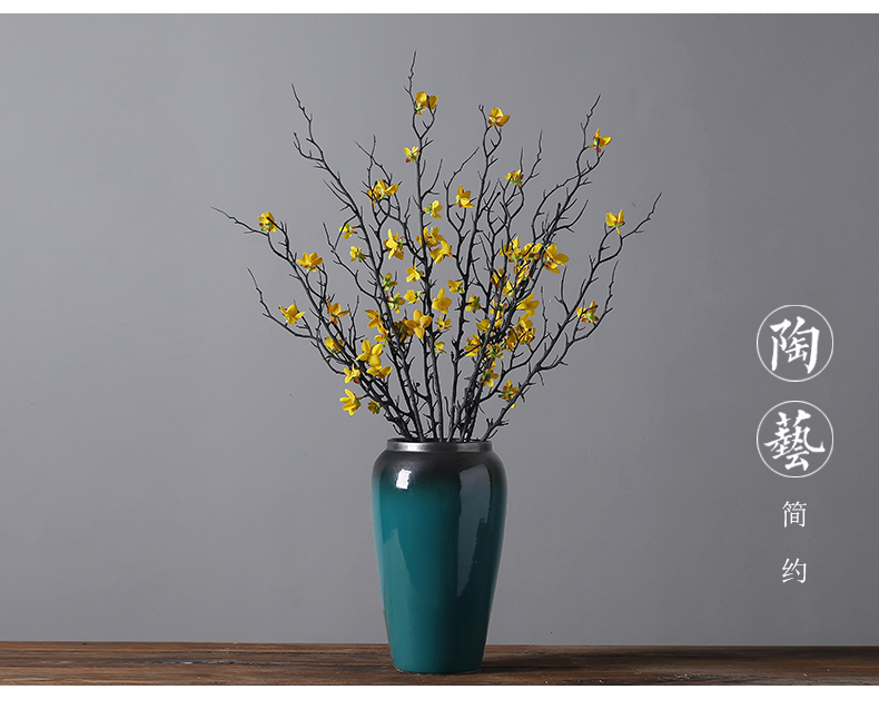 Jingdezhen ceramics vases, I and contracted home sitting room porch TV ark, adornment the dried flower implement furnishing articles