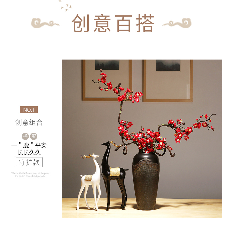 Jingdezhen ceramics vase new Chinese arts and crafts porcelain vase of TV bar face sitting room porch suits for