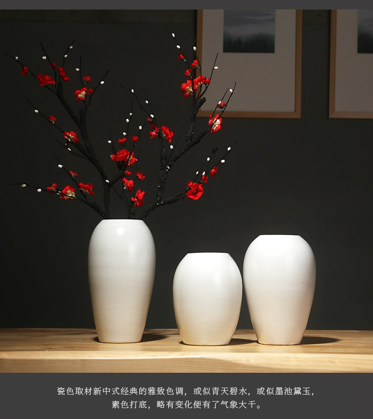 Jingdezhen ceramics vases, I and contracted style of the sitting room porch decoration furnishing articles household dry flower arranging flowers