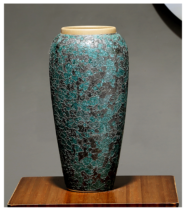 Light ceramic vase European key-2 luxury household table dry flower arranging flowers decorate the sitting room porcelain porcelain crafts