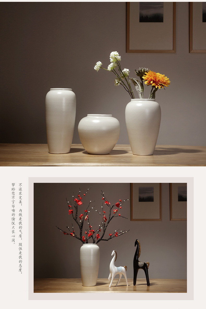 Chinese jingdezhen ceramics vase European sitting room is I and contracted home furnishing articles dry flower arranging flowers adornment