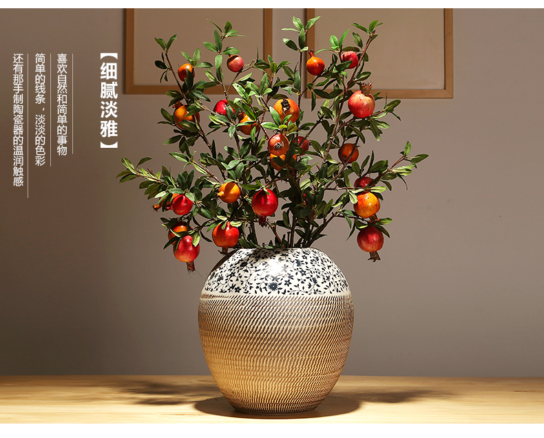 Classical jingdezhen ceramics vase decoration decoration living room TV cabinet table flower arranging flower implement creative furnishing articles