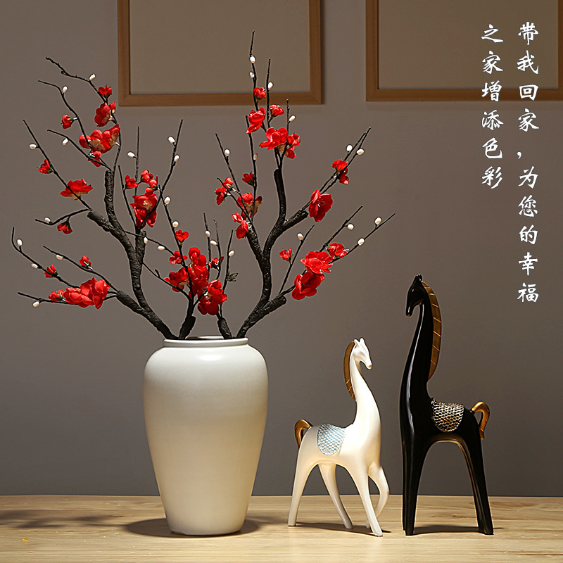 The New Chinese jingdezhen ceramics vase contracted and I home sitting room porch dried flower arranging flowers adornment furnishing articles