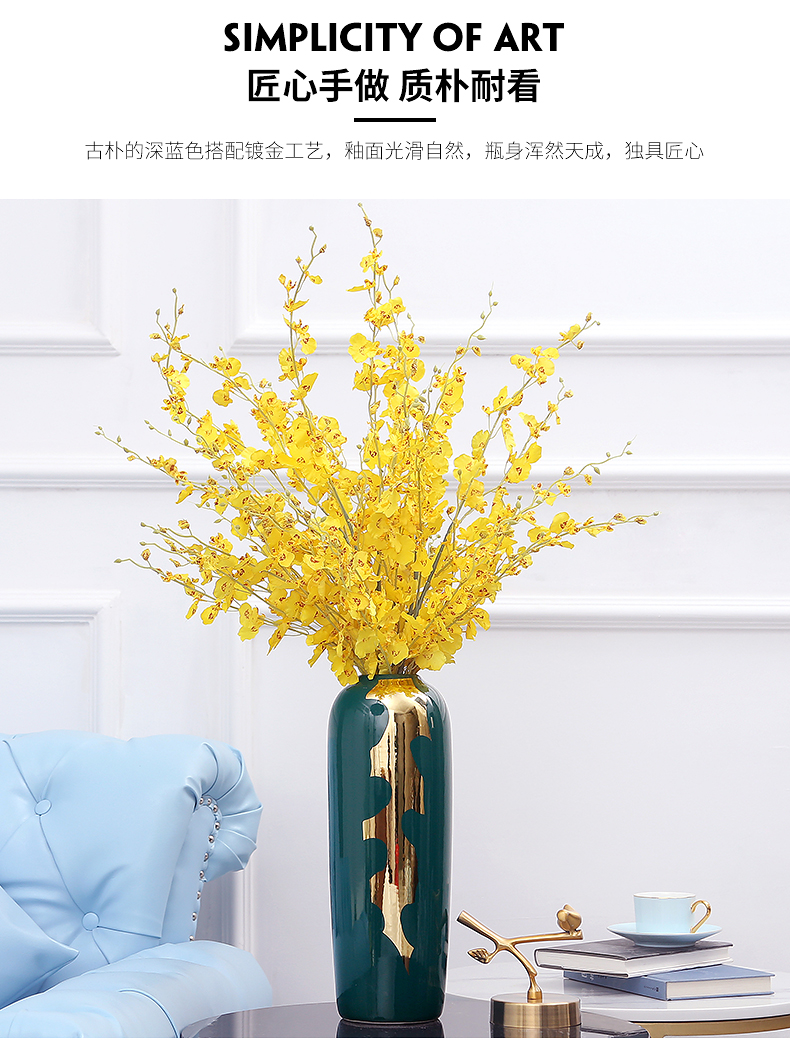 The vase in The Nordic idea contracted decorate small place, a sitting room porch table dry flower, dried flower porcelain porcelain simulation