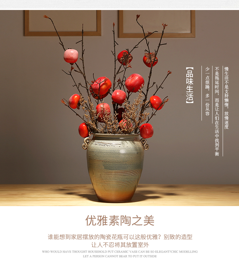 Modern classical simulation flower decoration in jingdezhen ceramics vase home sitting room porch decoration creative furnishing articles