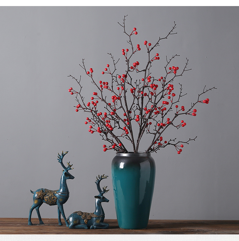 Jingdezhen ceramics vases, I and contracted home sitting room porch TV ark, adornment the dried flower implement furnishing articles