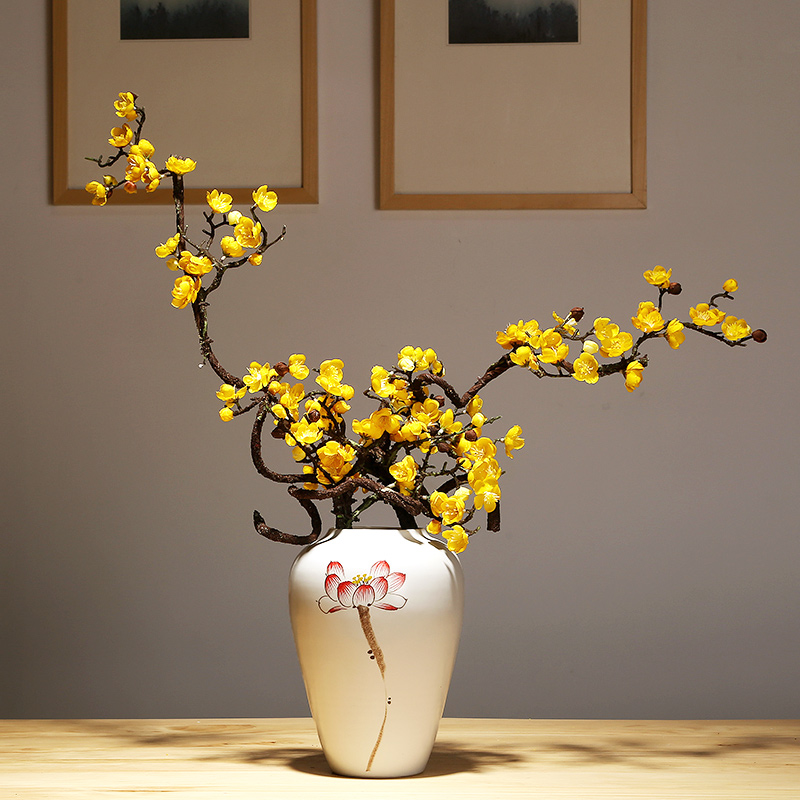 The modern new Chinese jingdezhen ceramic vase checking porcelain TV ark, sitting room porch home furnishing articles