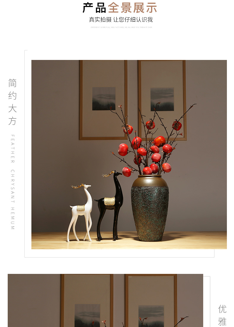 Modern classical flower arranging dried flower flower implement furnishing articles of jingdezhen ceramics vase decoration decoration of new Chinese style table