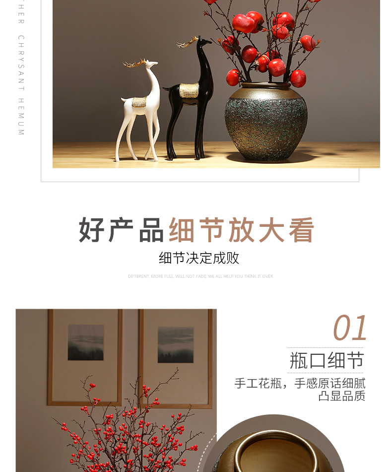 The New Chinese jingdezhen porcelain vases modern classical sitting room porch TV ark adornment flower arranging flower implement furnishing articles