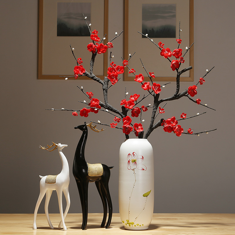 Jingdezhen ceramic vases, study of new Chinese style household adornment ornament desktop between modern example flower arranging flowers