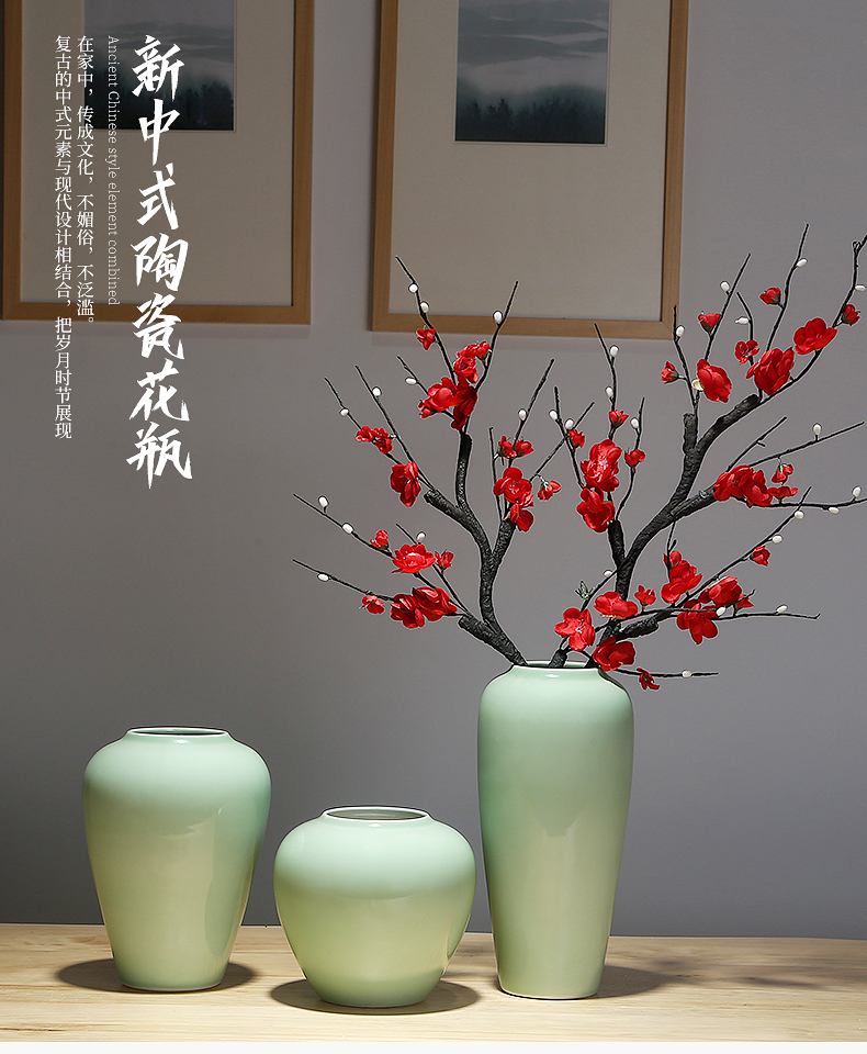 Jingdezhen ceramic decoration ideas dried flowers sitting room mesa vases, flower arranging flowers is I and contracted sitting room adornment