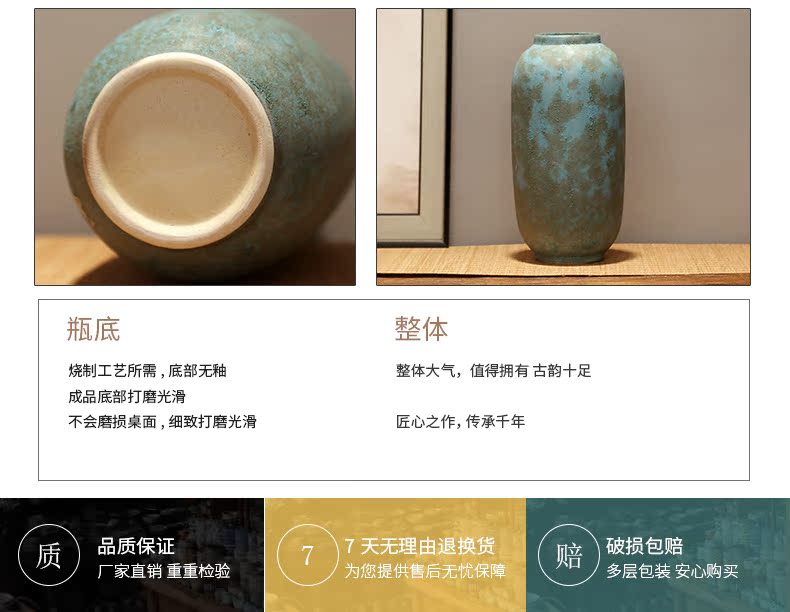 Jingdezhen ceramics dried flower vase TV cabinet modern creative home furnishing articles, the sitting room porch decoration decoration