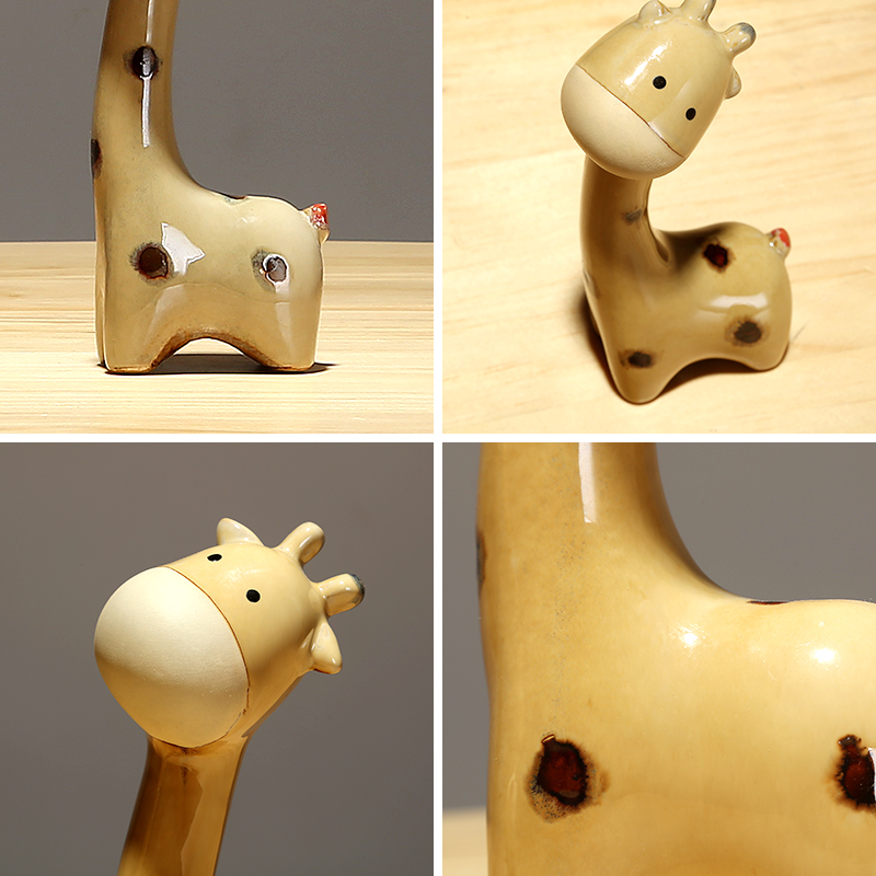 I and contracted jingdezhen ceramics creative express animals decorated living room a study office desktop small place
