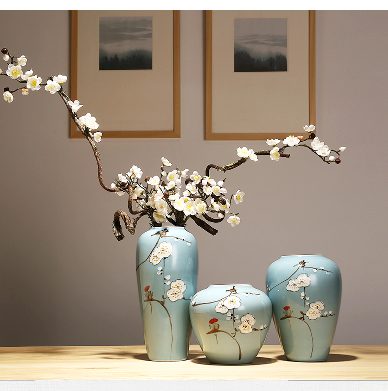 Jingdezhen ceramics vase vase Chinese style is I sitting room manual creative mesa place flower vase suits for