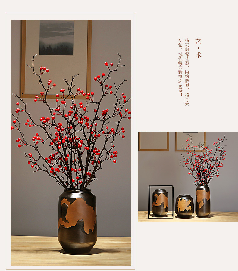 Jingdezhen ceramics vases, I and contracted the new Chinese style home furnishing articles adornment of the sitting room porch dry flower arranging flowers