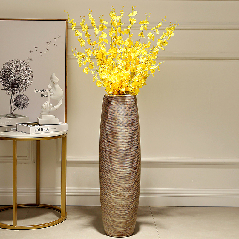 Jingdezhen ceramic vase landing size furnishing articles decoration indoor simulation European household ceramics from the living room