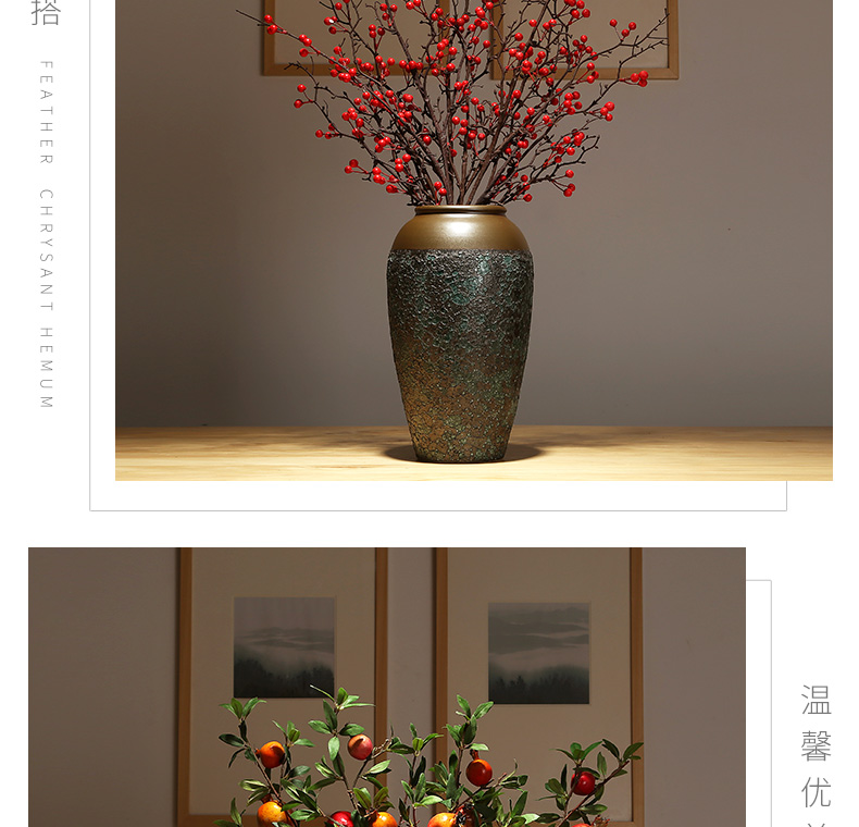 Modern classical flower arranging dried flower flower implement furnishing articles of jingdezhen ceramics vase decoration decoration of new Chinese style table