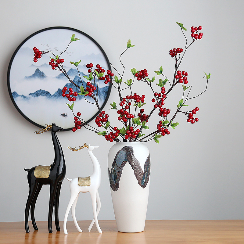 Jingdezhen ceramic vases, I and contracted sitting room light key-2 luxury furnishing articles furnishing articles dried flower adornment TV ark, study the porcelain