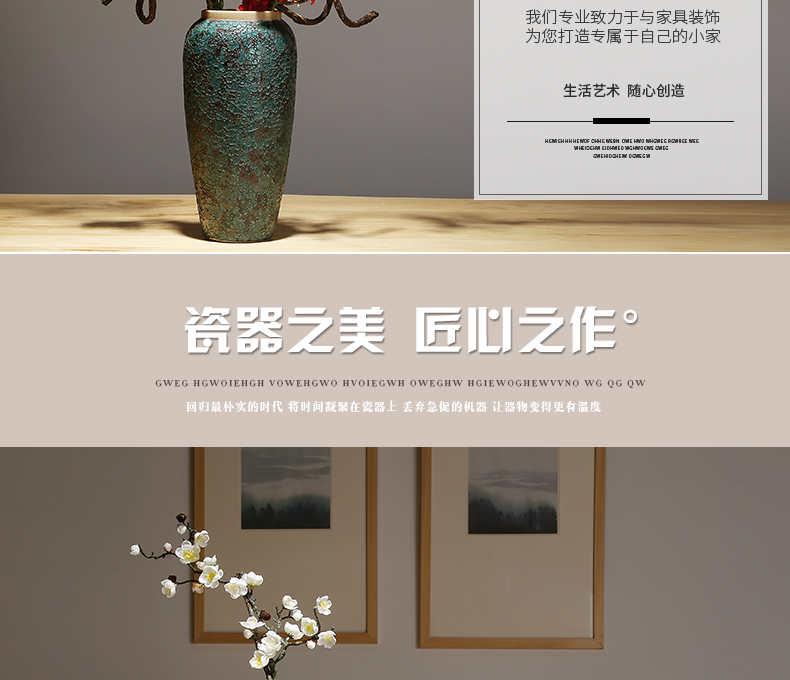 Jingdezhen porcelain vases, the sitting room porch creative household decorations furnishing articles new Chinese vase vase TV ark