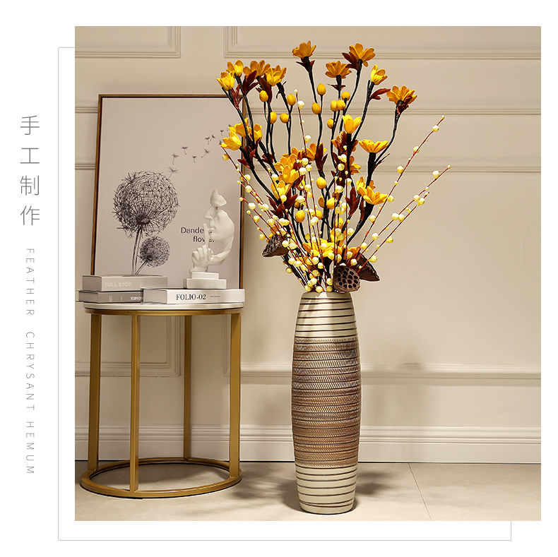 I and contracted home sitting room porch decoration flower arranging European large ground ceramic vases, flower implement company in furnishing articles