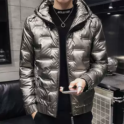 Down Jacket men's short winter trend handsome cold-proof glossy light jacket trend brand 2020 new winter clothes