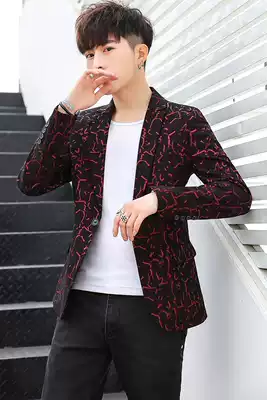 Casual blazer Men's Youth Men's clothing Korean version of slim handsome men's suit small suit students two-piece set