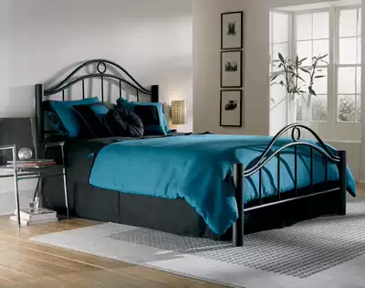 The enhanced version of the European wrought-iron beds pastoral style hob bed iron bedstead student bed 1 5 m 1 8 meters