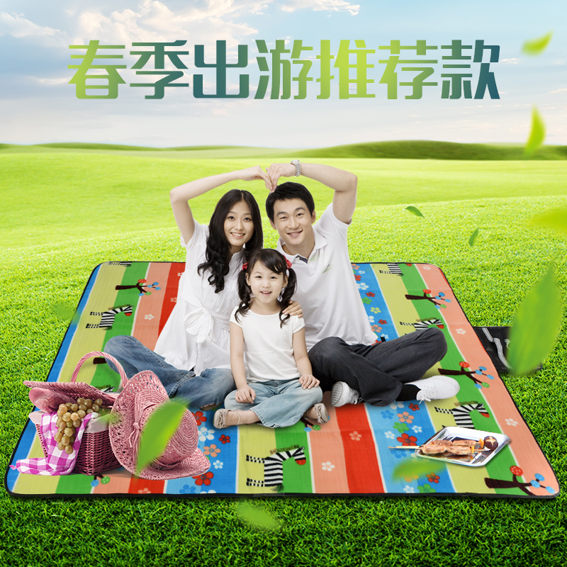 Picnic photo Outdoor Anti-damp cushion Spring Picnic Butian Garden Day Style White Picnic Blanket Seaside Beach Mat