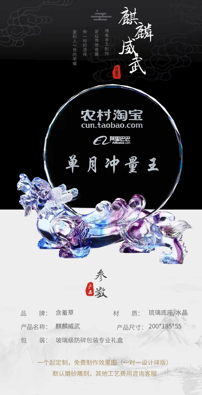 Страница сведений о стеклянной базовой медали - Qilin Majesty_01.jpg