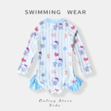 Детский купальник, мультяшный быстросохнущий лонгслив для плавания, защита от солнца
