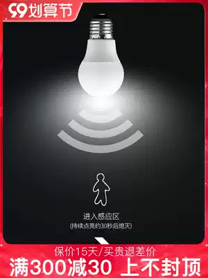 Voice-controlled LED light living room dining room study induction switch super bright energy-saving lamp household screw 3W sound and light control bulb