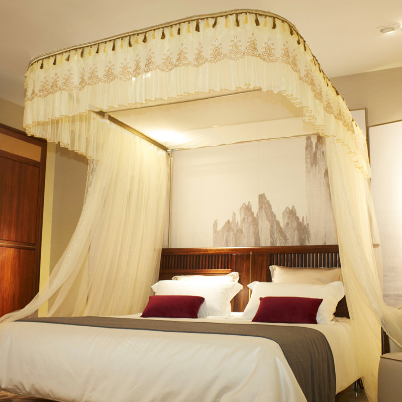 U Type Mosquito Net 1 8m Bed Double Home 1 5 m Au Style Home Landing Princess Wind Three Door Guide Nets