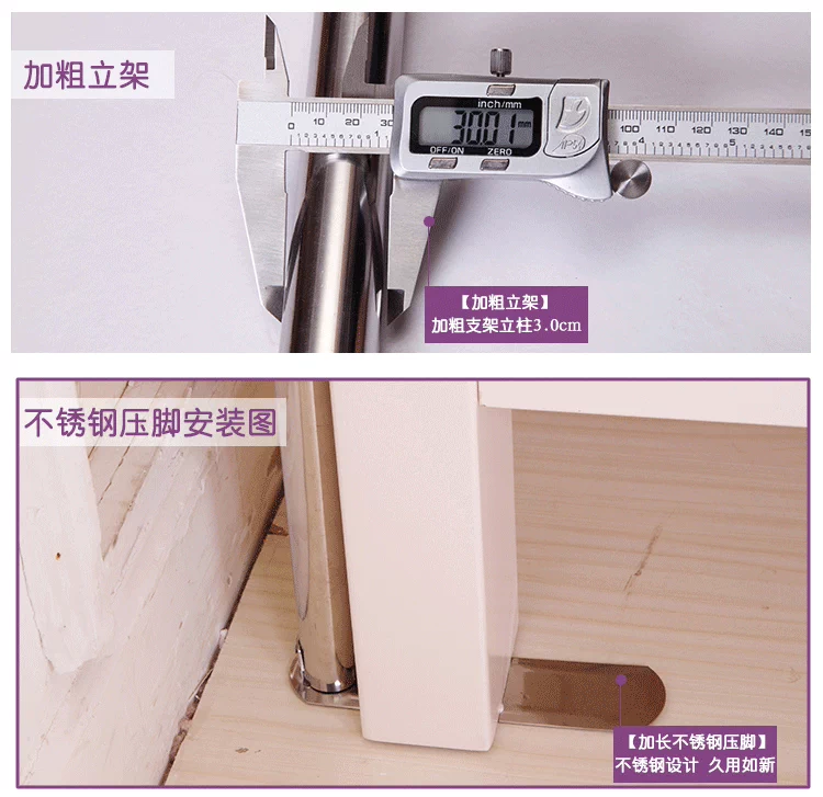 Giường đôi lưới 1.8m hộ gia đình ba cửa U hướng dẫn có hình dạng dây lưới đường sắt telescopic sàn tòa 1,5 mét - Lưới chống muỗi mùng ngủ giá rẻ