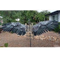 Customized electric telescopic automatic expansion remote control feather large bar cos comic show catwalk props decorative wings