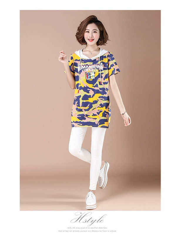 Áo thun dài tay nữ có tay ngắn buông thả 2019 hè mới giản dị phiên bản Hàn Quốc của áo sơ mi cỡ lớn - Áo phông áo phông trắng