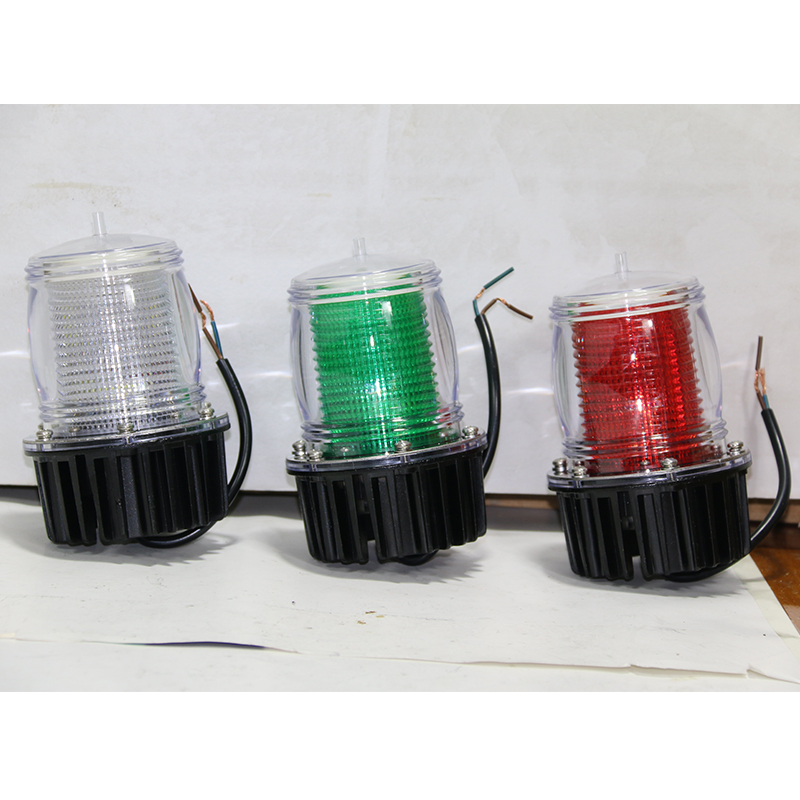 Marine DC mast light Energy saving 360 degree LED port and starboard light Signal light Beacon light Indicator light Transparent